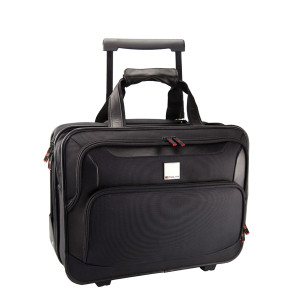 HM23720 Monolith Deluxe Nylon Wheeled Laptop Case Black 2372